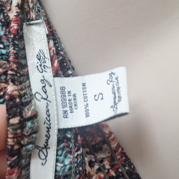 AmericanRag Floral Strapless Dress, Size Small 100% Cotton - Picture 7 of 8